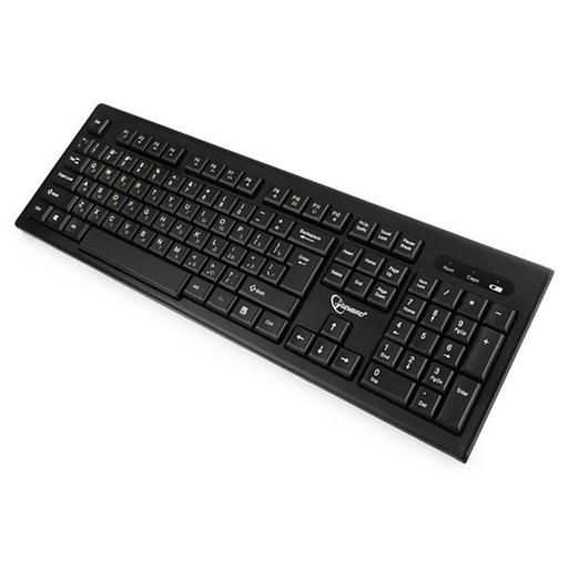 Комплект кл-ра+мышь беспров. Gembird KBS-8002, 2.4ГГц, черный, 104 клавиши+2 кнопки+колесо кнопка, 1000DPI, батарейки в комплекте, RTL {40} фото 3