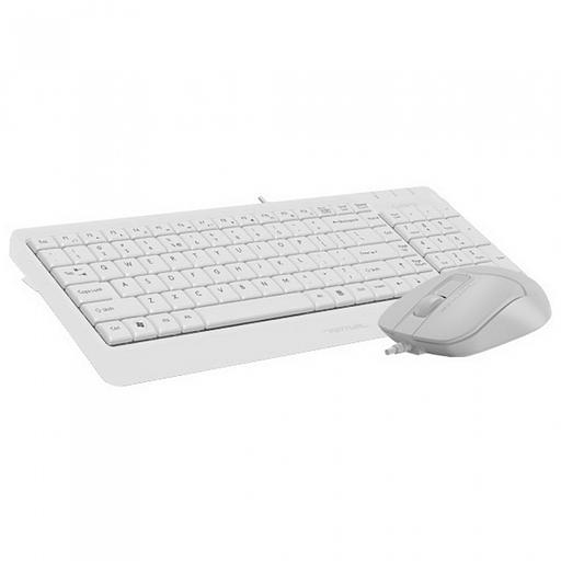 Клавиатура + мышь A4Tech Fstyler F1512, белый, USB фото 1