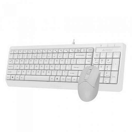Клавиатура + мышь A4Tech Fstyler F1512, белый, USB фото 2