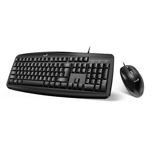 Комплект Genius Smart KM-200 Only Laser [31330003416] (KB-200 + XScroll V3), черный, 115 клавиш с защитой от воды, мышь оптическая, 3 кнопки, USB (256236) фото 1