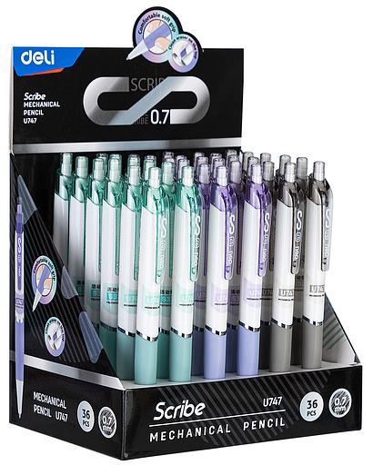 Карандаш мех. Deli EU747 0.7мм пластик фото 5