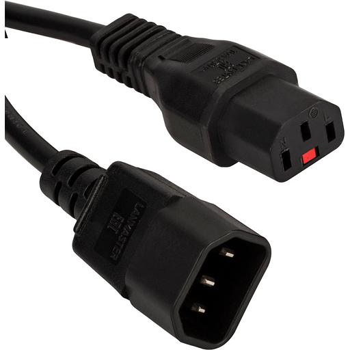 Кабель Lanmaster LAN-PP13L/14-2.0-BK C13-С14 проводник.:3x0.75мм2 2м 220В 10А (упак.:1шт) черный фото 2