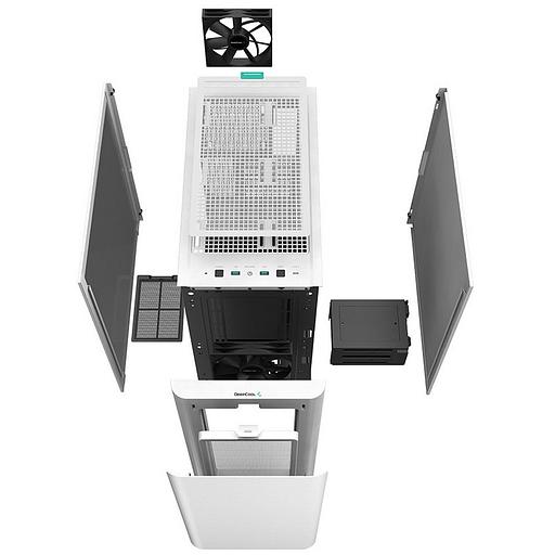 CK500 WH Middle Tower, E-ATX - Mini-ITX, TG White (714859) фото 8