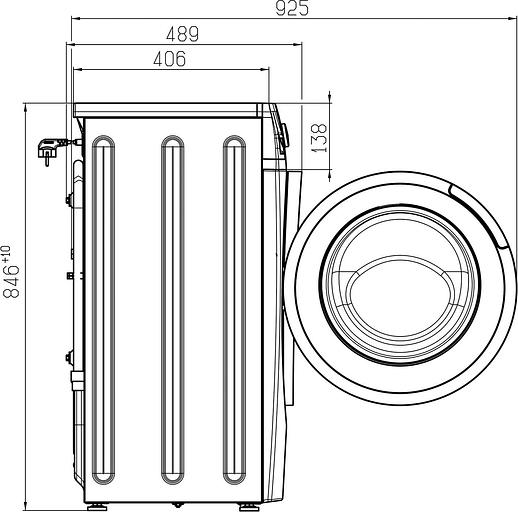 Стиральная машина Атлант СМА 60У1214-01 класс: A++ загр.фронтальная макс.:6кг белый фото 6