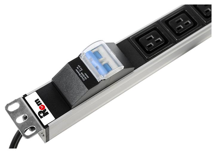 Блок распределения питания Rem R-16-6C19-A-440-3 гор.размещ. 6xC19 базовые 16A Schuko 3м фото 3