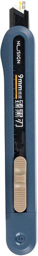 Нож канцелярский Deli ENS063-BL Nusign шир.лез.9мм фиксатор сталь синий фото 4