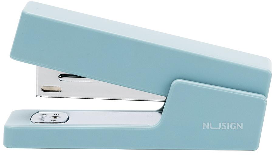 Степлер Deli NS084-BL Nusign 24/6 26/6 (20листов) синий 100скоб коробка фото 2