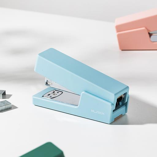 Степлер Deli NS084-BL Nusign 24/6 26/6 (20листов) синий 100скоб коробка фото 8