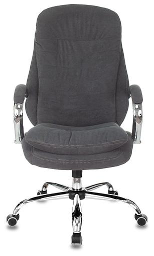 Кресло руководителя Бюрократ T-9950SL Fabric серый Alfa 44 крестовина металл хром фото 2