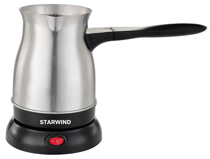 Кофеварка Электрическая турка Starwind STG6054 600Вт серебристый/черный фото 1