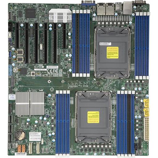Материнская плата Supermicro Motherboard 2xCPU X12DPi-N6 3rd Gen Xeon Scalable TDP 270W/ 16xDIMM/14xSATA/ C621A RAID 0/1/5/10/ 2x1Gb/4xPCIex16, 2xPCIex8/M.2Bulk (MBD-X12DPi-N6-B) фото 1