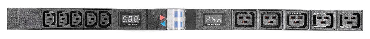 Блок распределения питания Rem R-32-2X(10C13-5C19-A-AM)-1420 верт.размещ. 10xC19 20xC13 базовые 2x16A клеммная колодка фото 1