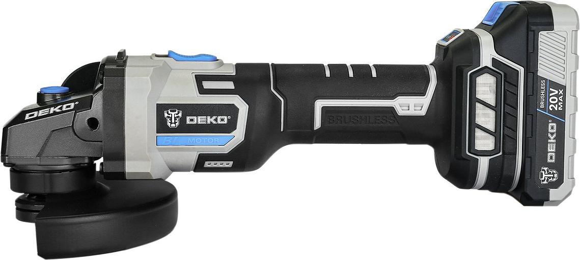 Углошлифовальная машина Deko DKAG20 9000об/мин рез.шпин.:M14 d=125мм фото 2