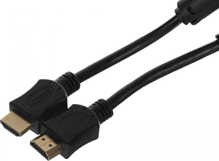 Кабель соединительный аудио-видео Premier 5-813 HDMI (m)/HDMI (m) 5м. феррит.кольца Позолоченные контакты черный фото 3