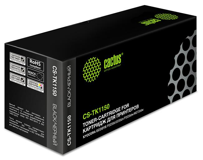 Картридж лазерный Cactus CS-TK1150 черный (3000стр.) для Kyocera Ecosys P2235d/P2235dn/P2235dw/M2735dw фото 2