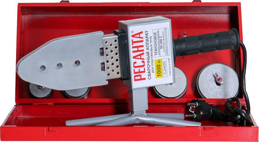 Сварочный аппарат для пластиковых труб Ресанта АСПТ-63/1К раструбная 1кВт (кейс в комплекте) фото 3