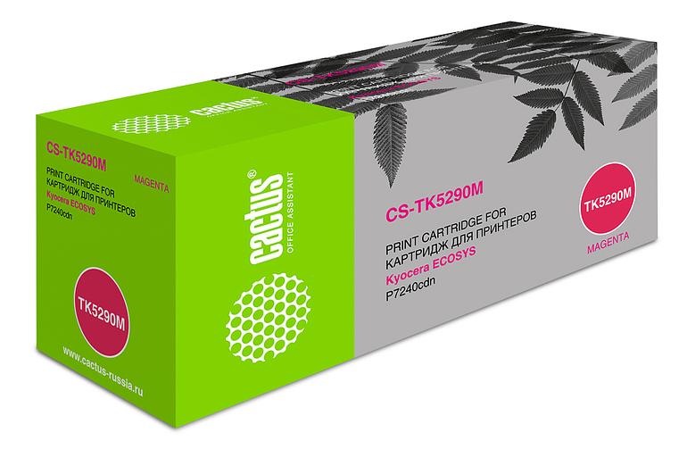 Картридж лазерный Cactus CS-TK5290M пурпурный (13000стр.) для Kyocera Ecosys P7240cdn фото 1