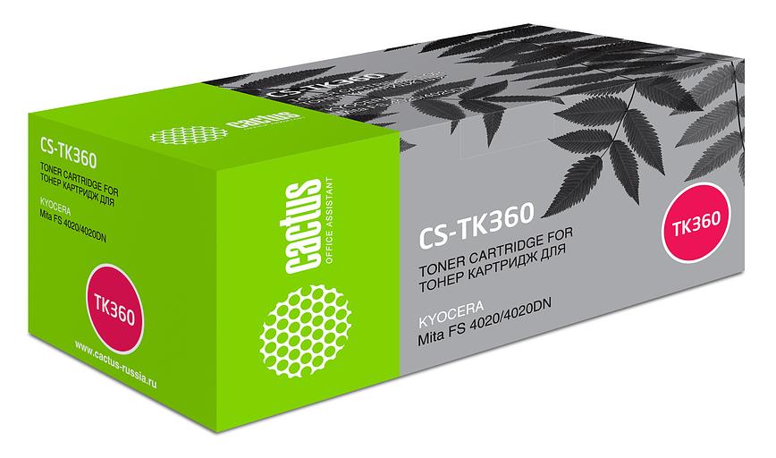 Картридж лазерный Cactus CS-TK360 черный (20000стр.) для Kyocera Mita FS 4020/4020DN фото 1