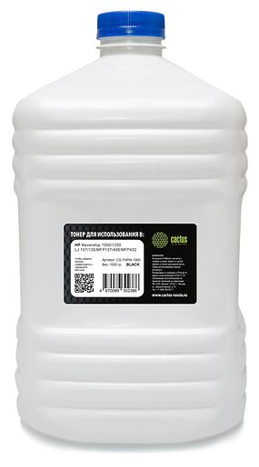 Тонер Cactus CS-THPW-1000 черный флакон 1000гр. для принтера HP Neverstop 1000/1200, HP LJ 107/135/MFP137/408/MFP432 фото 1