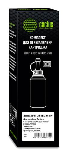 Тонер Cactus CS-RK-TL-420X черный флакон 200гр. (в компл.:чип) для принтера Pantum P3010/M6700/M6800/P3300/M7100/M7200/P3300 фото 1