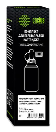 Тонер Cactus CS-RK-TK1170 черный флакон 240гр. (в компл.:чип) для принтера Kyocera Ecosys M2040dn/ M2540dn/M2640idw фото 1