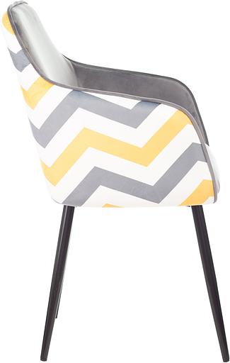 Кресло Бюрократ CH-380F серая жемчужина Italia 26 зигзаг на ножках металл фото 2