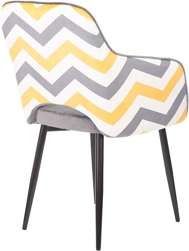 Кресло Бюрократ CH-380F серая жемчужина Italia 26 зигзаг на ножках металл фото 3