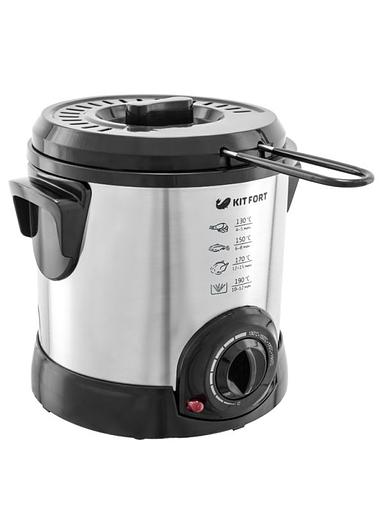 Фритюрница Kitfort КТ-2009 1000Вт серебристый/черный фото 1