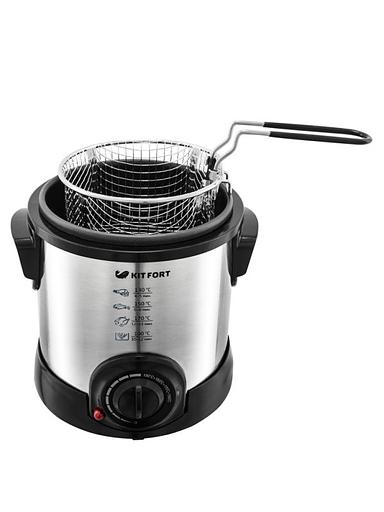Фритюрница Kitfort КТ-2009 1000Вт серебристый/черный фото 2