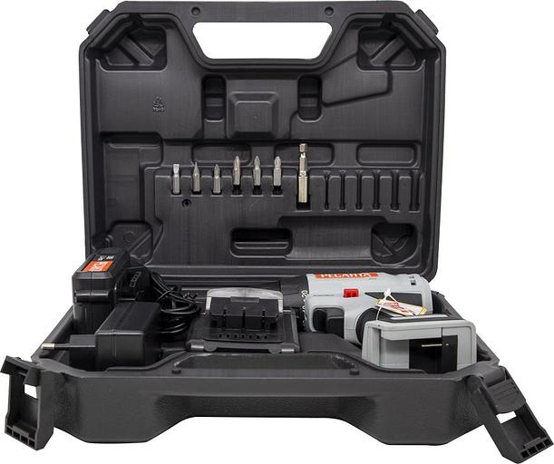 Дрель-шуруповерт Ресанта ДА-20-2ЛК-Б аккум. патрон:быстрозажимной (кейс в комплекте) (75/14/10) фото 3