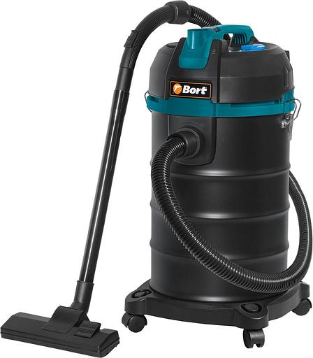 Строительный пылесос Bort BSS-1530 1500Вт (уборка: сухая/влажная) черный фото 1