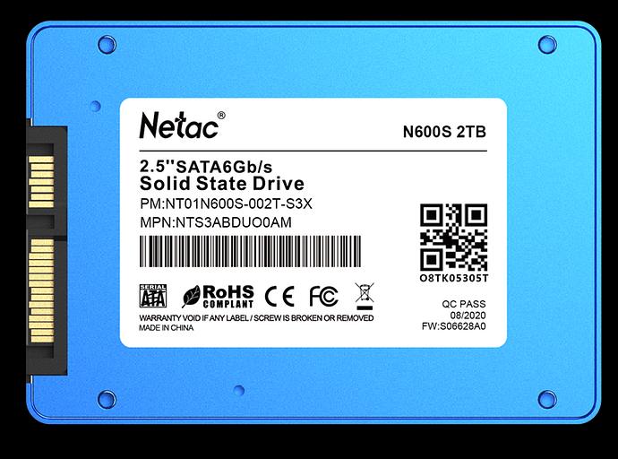 Накопитель SSD Netac SATA III 2Tb NT01N600S-002T-S3X N600S 2.5" фото 2