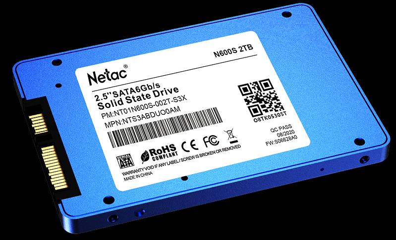 Накопитель SSD Netac SATA III 2Tb NT01N600S-002T-S3X N600S 2.5" фото 4