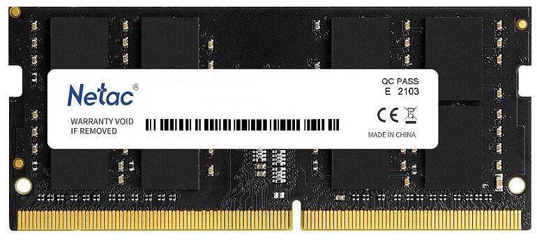 Память DDR4 4Gb 2666MHz Netac NTBSD4N26SP-04 Basic OEM PC4-21300 CL19 SO-DIMM 260-pin 1.2В single rank фото 1
