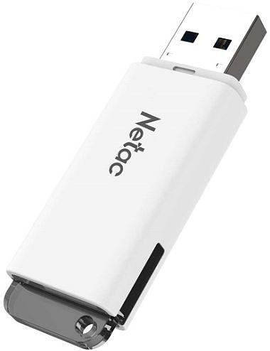 Флеш Диск Netac 32Gb U185 NT03U185N-032G-20WH USB2.0 белый фото 4