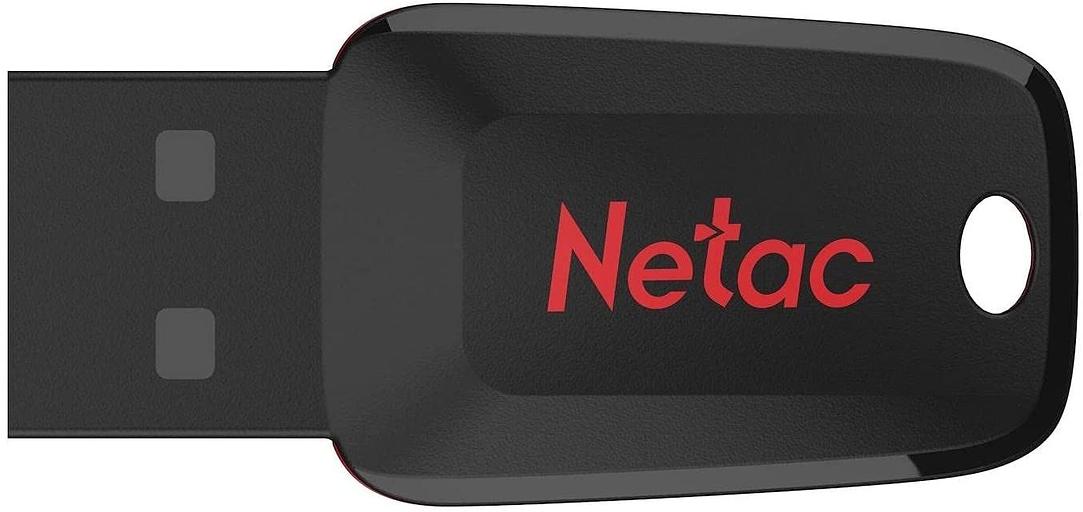 Флеш Диск Netac 8Gb U197 NT03U197N-008G-20BK USB2.0 черный/красный фото 1