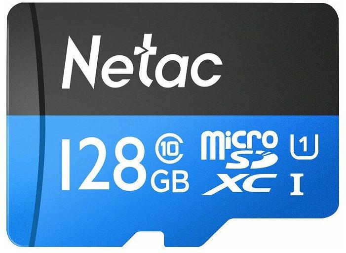 Флеш карта microSDXC 128Gb Class10 Netac NT02P500STN-128G-S P500 w/o adapter фото 1