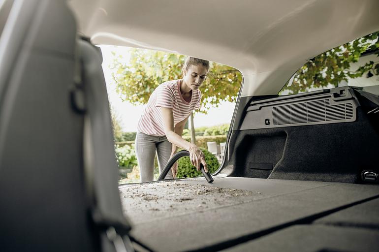 Строительный пылесос Karcher WD 2 Plus V-12/4/18 1000Вт (уборка: сухая/сбор воды) желтый фото 10