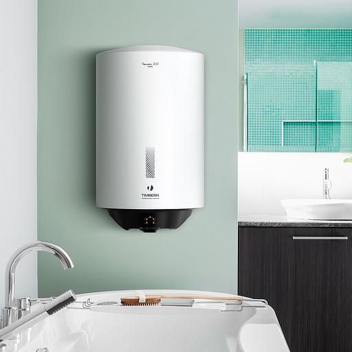 Водонагреватель Timberk Season 2.0 SWH RE19 80 V 1.5кВт 80л электрический настенный/белый фото 6