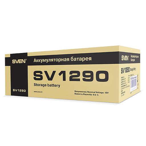 Батарея SVEN SV 1290 (12V 9Ah), напряжение 12В, емкость 9А*ч, макс. ток разряда 128А, макс. ток заряда 2.7А, свинцово-кислотная типа AGM, тип клемм F2, Д/Ш/В 151/65/94, 2.65кг Sven SV1290 (SV-0222009) фото 5