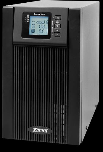 ИБП POWERMAN Online 2000, LCD, двойного преобразования, 2000ВА, 1800Вт, 3 евророзетки с резервным питанием, USB, RS232, слот SNMP, разъем EPO, батарея 12В 9Ач 4 шт., 215 х 315 х 475 мм., 18.5 кг. Powerman Online 2000 фото 1