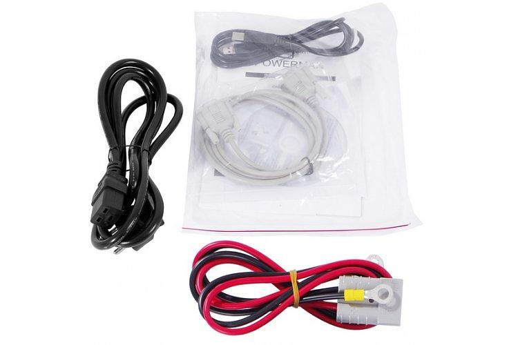 ИБП POWERMAN Online 3000, LCD, двойного преобразования, 3000ВА, 2700Вт, 2 евророзетки с резервным питанием, USB, RS232, слот SNMP, разъем EPO, внешний блок батарей (в комплект не входит), 215 х 315 х 475 мм., 8.9 кг. Powerman Online 3000 Plus фото 6