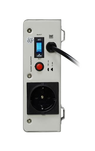 Стабилизатор POWERMAN AVS 1000S, ступенчатый регулятор, цифровые индикаторы уровней напряжения, 1000ВА, 140-260В, максимальный входной ток 7А, 1 евророзетка, IP-20, навесного исполнения, 290мм х 175мм х 68мм, 3,09 кг. POWERMAN AVS 1000S (POWERMAN AVS-1000 фото 3