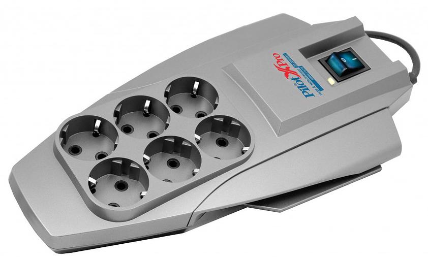 Сетевой фильтр Pilot X-Pro 3 м, 6 розеток, Zero Start биметаллический предохранитель, микропроцессор ZIS Pilot X-Pro (3 м, 6 розеток) (Pilot X-Pro 3M) фото 1