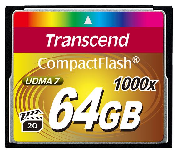 Карта памяти Transcend CompactFlash 1000 64GB (TS64GCF1000) фото 1