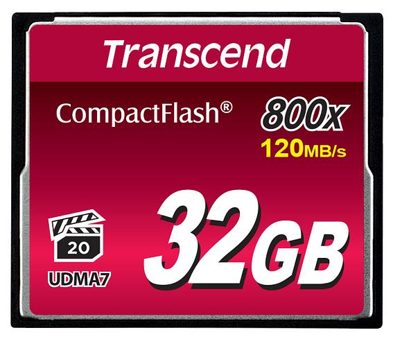Карта памяти Transcend CompactFlash 800 32GB (TS32GCF800) фото 2