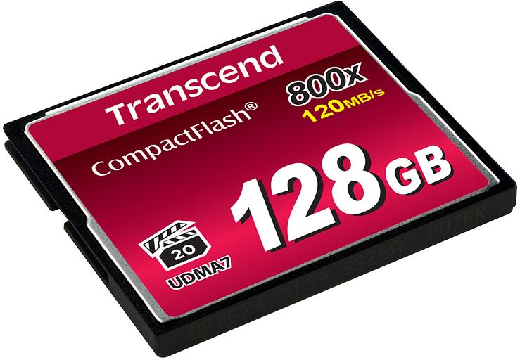 Карта памяти Transcend CompactFlash 800x (TS128GCF800) фото 2