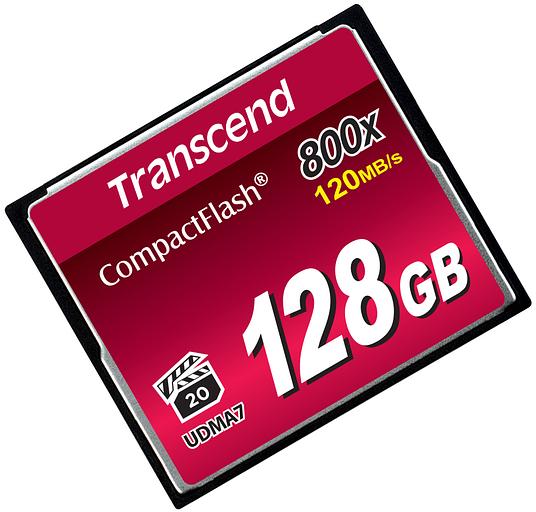 Карта памяти Transcend CompactFlash 800x (TS128GCF800) фото 4