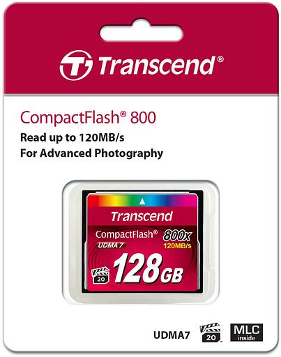 Карта памяти Transcend CompactFlash 800x (TS128GCF800) фото 5