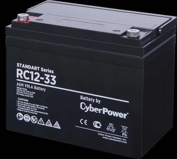 Аккумуляторная батарея SS CyberPower RC 12-33 / 12 В 33 Ач CyberPower Standart Series RC 12-33 фото 2